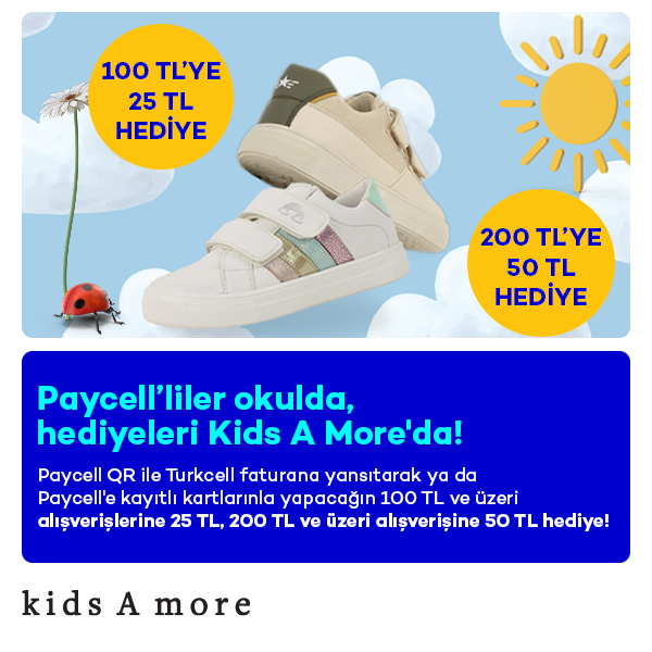 Kids A More’da 50 TL’ye Varan Hediye Para!