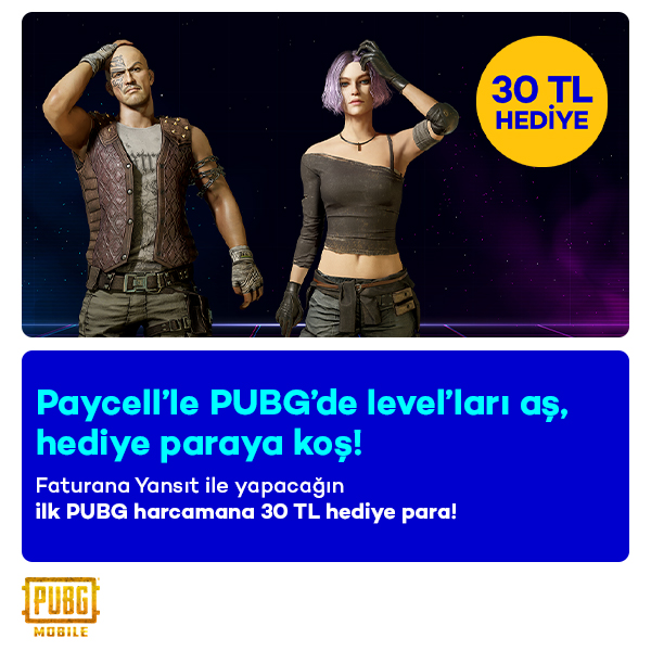 PUBG Mobile 30 TL Hediye Para!