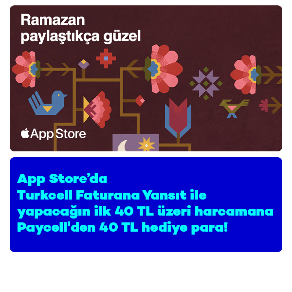 App Store Harcamanıza 40 TL Hediye Para!